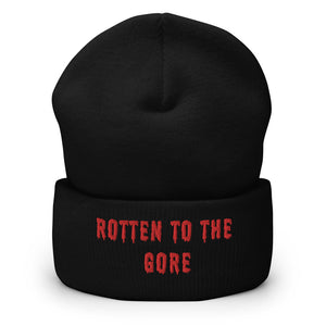 'Rotten to the Gore' Goth Cuffed Beanie Hat
