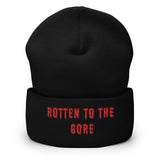 'Rotten to the Gore' Goth Cuffed Beanie Hat